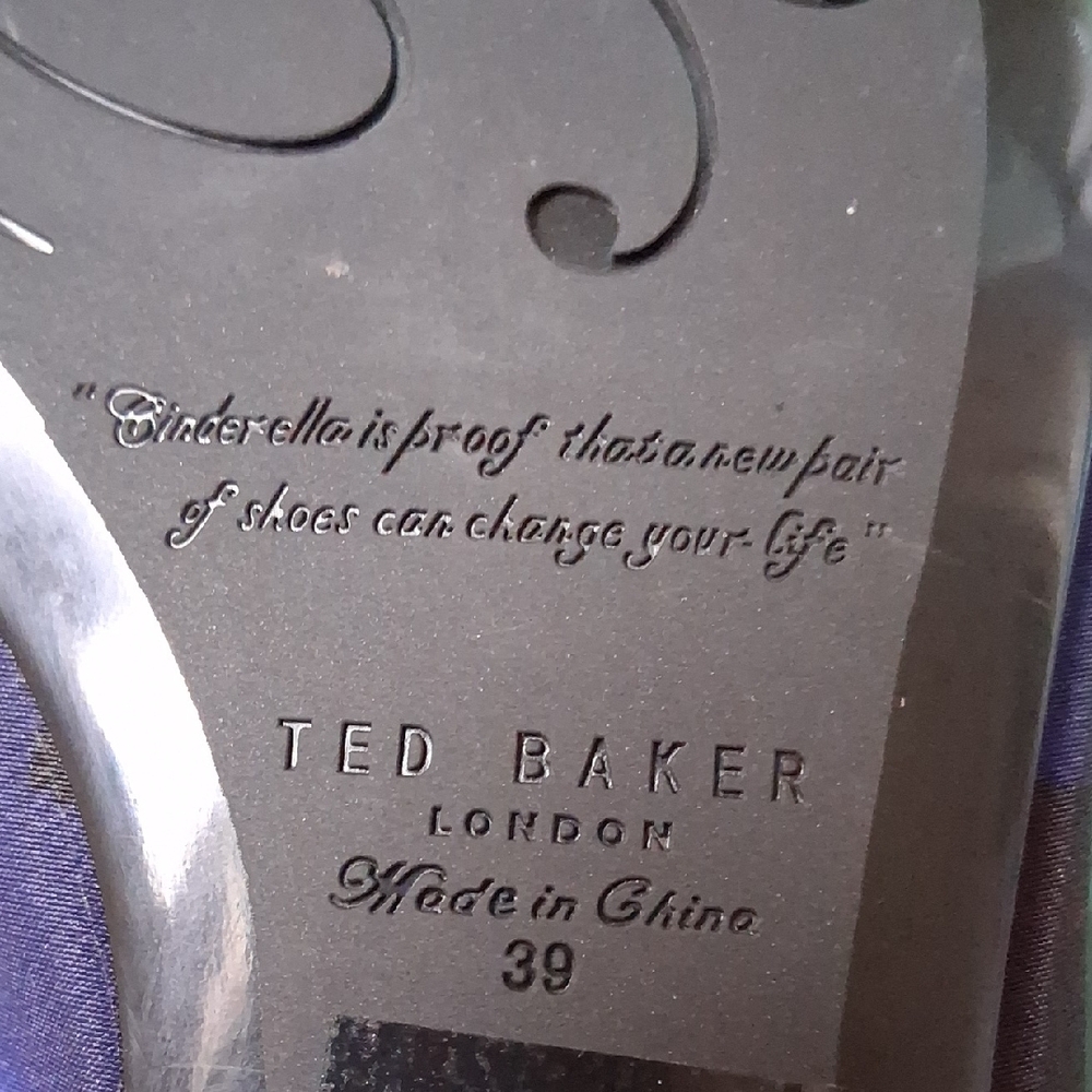 Ted Baker Women's Navy Blue Flats with Bow - Picture 7 of 7